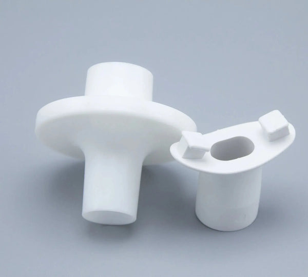 The PFT Round Filter Kit includes a white bacterial filter and white rubber flange mouthpiece.