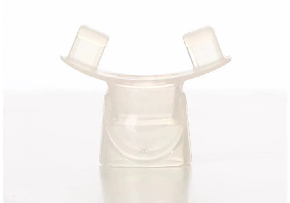 Bite-On Front Mouth Piece, white.