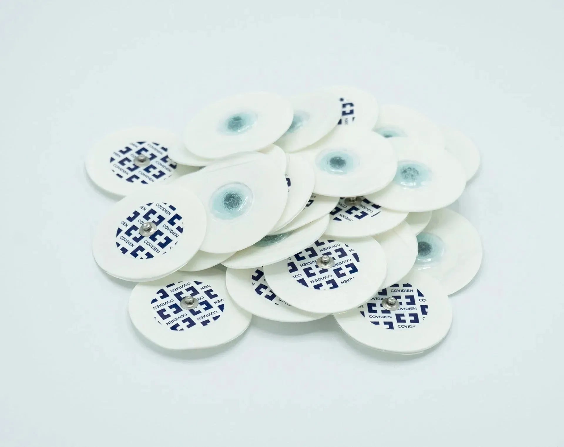 A pile of ECG Electrodes.