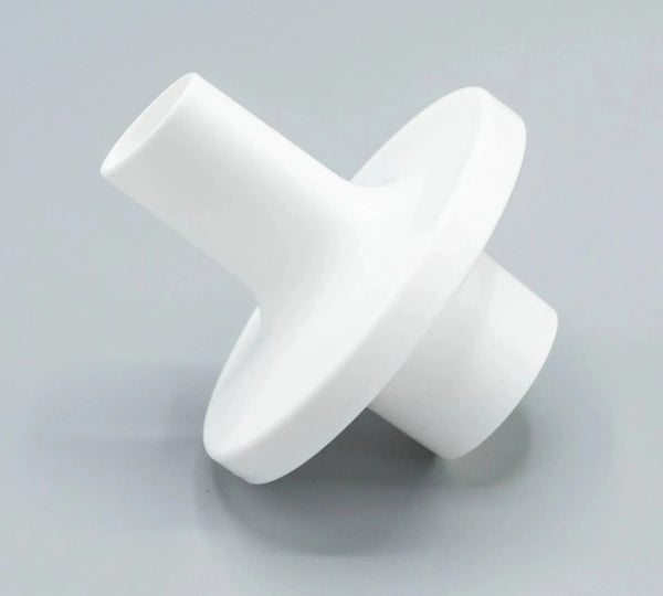 Polytechnic Elliptical bacterial viral filter mouthpiece is elliptical in shape and white in color.