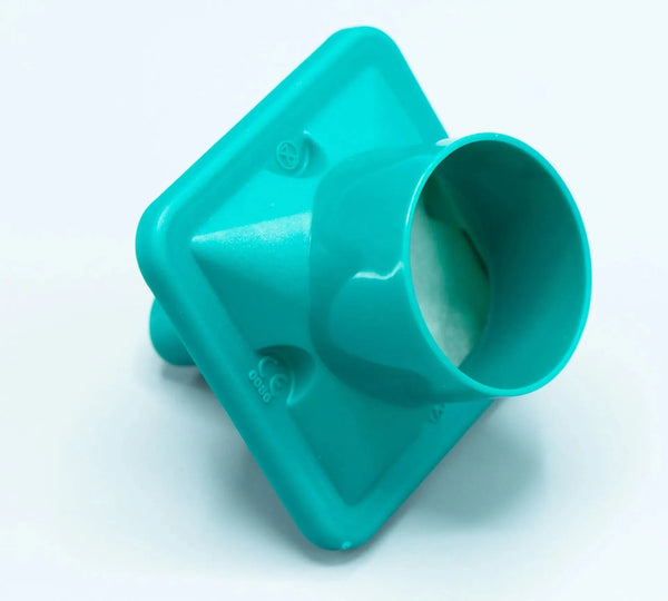 The Spirometry (BVF) Bacterial/ Viral Filter is round in shape and teal color.