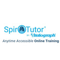 This image is composed of text, which reads "SpirOTutor by Vitalograph  Anytime Accessible Online Training"