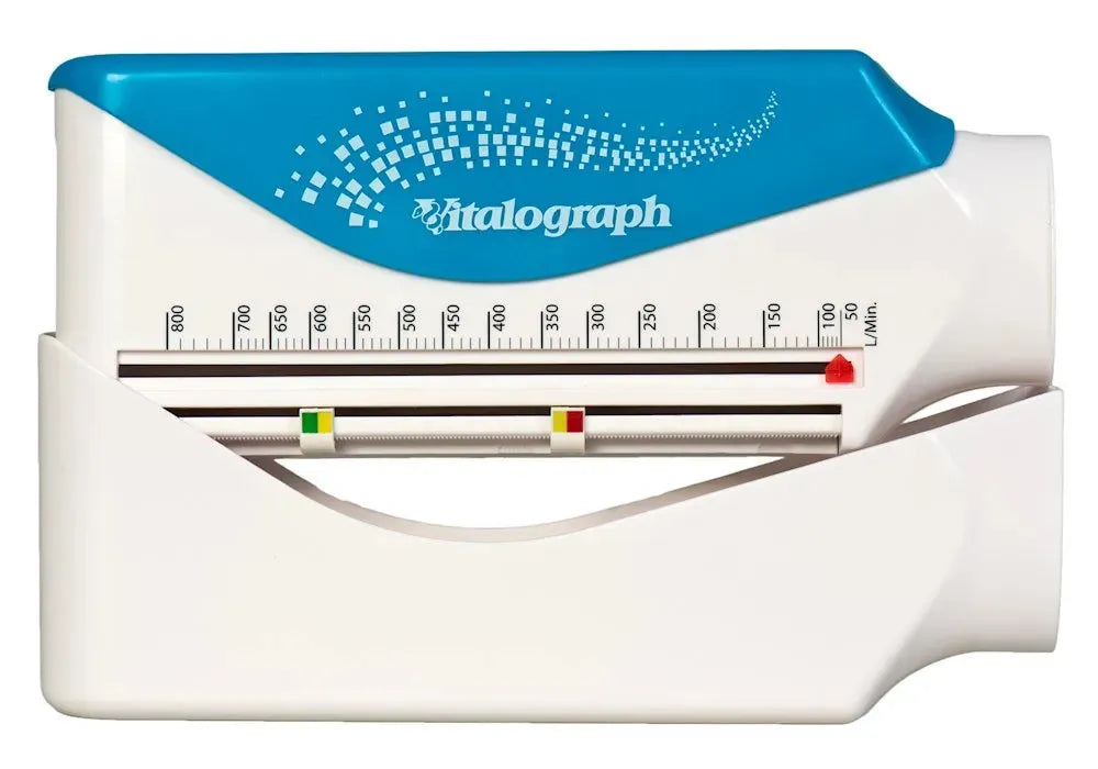 The Vitalograph My PEF Peak Flow Meter has dual color sliders.